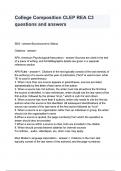 College Composition CLEP REA C3 questions and answers