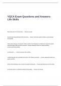 YQCA Exam Questions and Answers- Life Skills