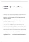 YQCA Test Questions and Correct Answers