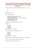 TCFP EXAM TEST BANK 2025&vert; 400 PREP EXAM QUESTIONS WITH 100&percnt; CORRECT ANSWERS RATED A&plus;