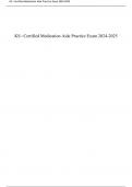 KS&mdash;Certified Medication Aide Practice Exam Questions and Answers Latest 2024&excl; 100&percnt; CORRECT ANSWERS