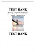 Test Bank for Managerial Accounting&colon; Creating Value in a Dynamic Business Environment&comma; 11th Edition&comma; by Ronald W Hilton&comma; David Platt&comma; ISBN-10&colon; 125956956X&comma; ISBN-13&colon; 9781259569562