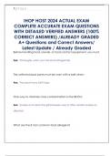 IHOP HOST 2024 ACTUAL EXAM  COMPLETE ACCURATE EXAM QUESTIONS  WITH DETAILED VERIFIED ANSWERS &lpar;100&percnt;  CORRECT ANSWERS&rpar; &sol;ALREADY GRADED  A&plus; Questions and Correct Answers&sol;  Latest Update &sol; Already Grade