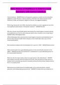 D393 History of Healthcare in America exam Questions with Correct Solutions