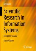 Samenvatting Scientific Research in Information Systems
