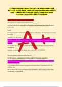 CFESA GAS CERTIFICATION EXAM 2025 COMPLETE REVIEW WITH REAL EXAM QUESTIONS AND CORRECT AND VERIFIED ANSWERS &sol; CFESA GAS TEST 2025 LATEST&lpar;NEW&excl;&rpar; GUARANTEED PASS 