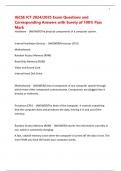 IGCSE ICT 2024&sol;2025 Exam Questions and Corresponding Answers with Surety of 100&percnt; Pass Mark