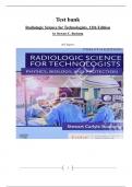 Test bank Radiologic Science for Technologists&comma; 12th Edition&period; by Stewart C&period; Bushong&period; All Chapters