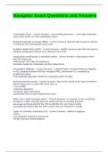 Navigator Exam Questions and Answers &sol;&sol; Graded A