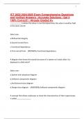 ICT 2622 2024&sol;2025 Exam Comprehensive Questions and Verified Answers &vert; Accurate Solutions &vert; Get it 100&percnt; Correct&excl;&excl; &vert; Already Graded A&plus;