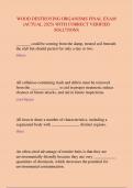 WOOD DESTROYING ORGANISMS FINAL EXAM  &lpar;ACTUAL 2025&rpar; WITH CORRECT VERIFIED  SOLUTIONS