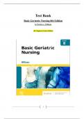 Test Bank Basic Geriatric Nursing 8th Edition&period; By Patricia A&period; Williams&period; All Chapters&vert;&vert; Latest Edition&vert;&vert; ISBN-13 978-0323826853