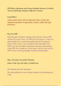 LPP Ethics Questions and Correct Detailed Answers &lpar;Verified  Answers&rpar; &vert;&vert;Already Graded A&plus;&vert;&vert;Newest Version