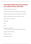 Kinesiologist BCRPA Fitness theory practice exam updated 2025&sol;26 100&percnt; PASS