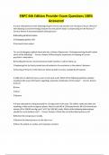 ENPC 6th Edition Provider Exam Questions 100&percnt; Answered
