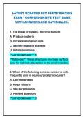 CST certification exam&vert; 2025 ACTUAL EXAM WITH EXPERT VERIFIED CORRECT ANSWERS &vert; GUARANTEED EXAM EXCELLENCE 