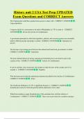 History unit 2 USA Test Prep UPDATED  Exam Questions and CORRECT Answers