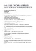  NUR 670 STUDY GUIDE WITH COMPLETE SOLUTION NEWEST REVIEW