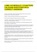 LOMA 335 MODULE 2 &lpar;CHAPTERS 5-9&rpar; EXAM QUESTIONS WITH CORRECT ANSWERS 