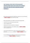 360 TRAINING FOOD PROTECTION MANAGER CERTIFICATION EXAM LATEST 2025 WITH CORRECT QUESTIONS AND DETAILED ANSWERS&sol;ALREADY GRADED A&plus;