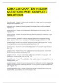 LOMA 335 CHAPTER 14 EXAM QUESTIONS WITH COMPLETE SOLUTIONS 