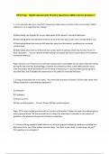 HESI Prep - Health Assessment Practice Questions 100&percnt; Correct Answers &excl;&excl;
