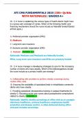 ATI CMS FUNDAMENTALS 2025&vert;250&plus; Qs &As WITH RATIONALES&vert; GRADED A&plus;