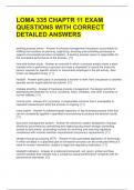 LOMA 335 CHAPTR 11 EXAM QUESTIONS WITH CORRECT DETAILED ANSWERS 