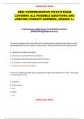 HESI COMPREHENSIVE PN EXIT EXAM  COVERING ALL POSSIBLE QUESTIONS AND  VERIFIED CORRECT ANSWERS&comma; GRADED A&plus;