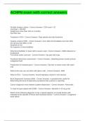 ACHPN exam with correct answers