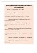 New York Esthetician exam questions with verified answers