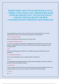 SPORTS FIRST AID 5th EXAM 2025 WITH ACTUAL  CORRECT QUESTIONS AND VERIFIED DETAILED  ANSWERS &vert;FREQUENTLY TESTED QUESTIONS  AND SOLUTIONS&vert;ALREADY GRADED  A&plus;&vert;NEWEST&vert;LATEST UPDATE&vert;GUARANTEED PASS