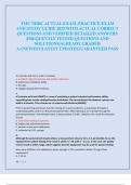 TMC NRBC ACTUAL EXAM &comma;PRACTICE EXAM  AND STUDY GUIDE 2025 WITH ACTUAL CORRECT  QUESTIONS AND VERIFIED DETAILED ANSWERS  &vert;FREQUENTLY TESTED QUESTIONS AND  SOLUTIONS&vert;ALREADY GRADED  A&plus;&vert;NEWEST&vert;LATEST UPDATE&vert;GUARANTEED PASS