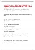CompTIA A&plus; Core 1 &lpar;Cable Types&rpar; 2024&sol;2025 Exam Questions and Detailed Answers &vert; Get it 100&percnt; Correct Answers