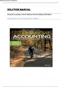 Solution Manual for Financial Accounting&colon; Tools for Business Decision Making 10th Edition by Paul D&period; Kimmel&comma; Jerry J&period; Weygandt & Jill E&period; Mitchell All Chapters Verified &vert;ISBN&colon; 9781119791089&vert; Guide A&plus;