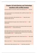 Chapter 10 Facial Devices and Technology questions with verified answer1&period;