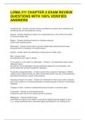 LOMA 311 CHAPTER 2 EXAM REVIEW QUESTIONS WITH 100&percnt; VERIFIED ANSWERS 