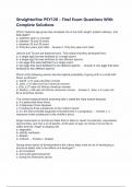 Straighterline PSY120 - Final Exam Questions With Complete Solutions