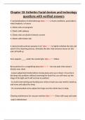 Chapter 10&colon; Esthetics Facial devices and technology questions with verified answers