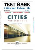 Test Bank For Cities and Urban Life 7th Edition By John J&period; Macionis &lpar;All Chapters 1-14&rpar;