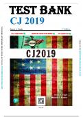 Test Bank and Solutions for CJ 2019 1st Edition by James A&period; Fagin &lpar;All Chapters 1-14&rpar;