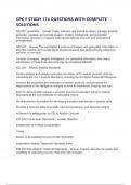 GPC F STUDY 174 QUESTIONS WITH COMPLETE SOLUTIONS
