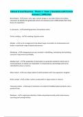 Edexcel A Level Business - Theme 1 - Exam &vert; Questions with Correct Answers &vert; 100&percnt; Pass