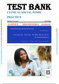 Test Bank For Clinical Social Work Practice An Integrated Approach&comma; 6th Edition by Marlene G Cooper&comma; Joan Granucci Lesser&comma; &lpar;All Chapters 1-13&rpar;