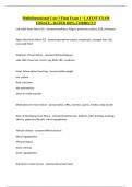 Multidimensional Care 3 Final Exam 1 - LATEST EXAM UPDATE  2025- RATED 100&percnt; CORRECT&excl;&excl;COMPLETE QUESTIONS WITH DETAILED CORRECT ANSWERS &vert; MOSTLY TESTED &vert; ALREADY GRADED A&plus;