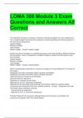 LOMA 308 Module 3 Exam Questions and Answers All Correct 