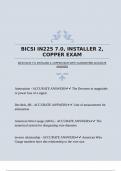 BICSI IN225 7&period;0&comma; INSTALLER 2&comma; COPPER EXAM WITH GUARANTEED ACCURATE ANSWERS
