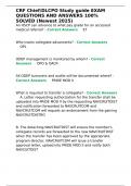 CRF Chief DLCPO Study guide EXAM QUESTIONS AND ANSWERS 100- SOLVED &lpar;Newest 2025&rpar;