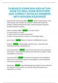 DLM&lpar;ASCP&rpar; EXAM 2024-2025 ACTUAL  EXAM 230 REAL EXAM QUESTIONS  AND CORRECT DETAILED ANSWERS  WITH RATIONALES&vert;AGRADE