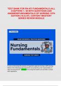 TEST BANK FOR RN ATI FUNDAMENTALS